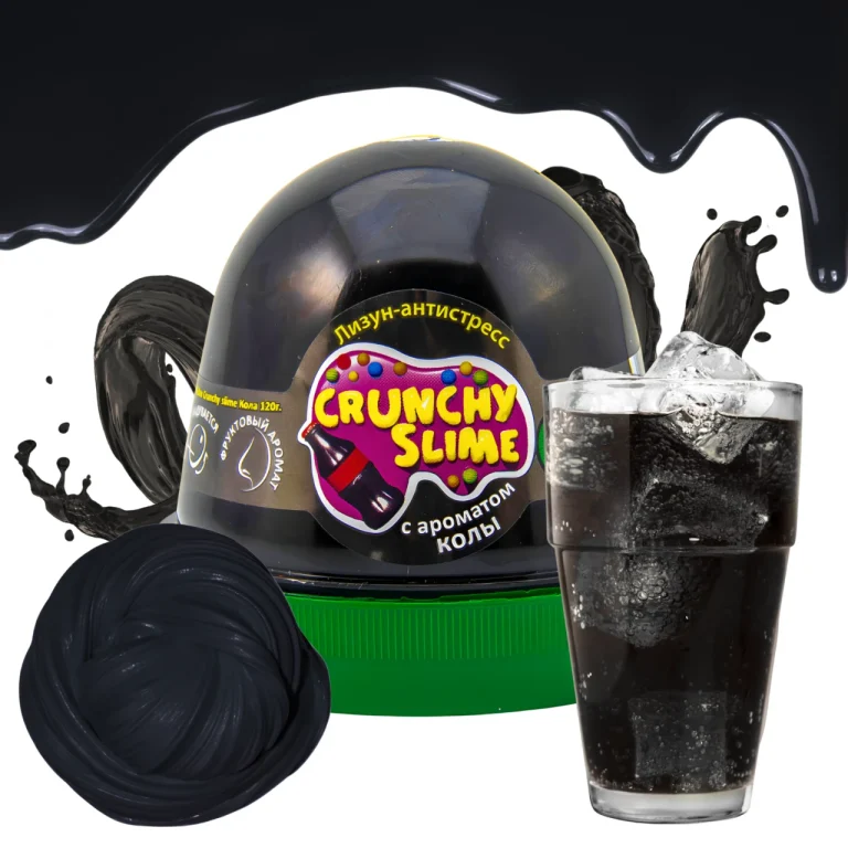 Crunchy Slime Zapachowy Glutek Antystresowy Masa Sensoryczna Cola 120g