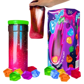 Galaktyczny Dwukolorowy Slime Galaxy Masa Sensoryczna Antystresowa 350ml