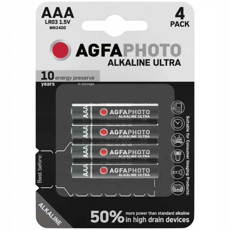 4x BATERIA AGFAPHOTO ULTRA AAA LR03 ALKALICZNA