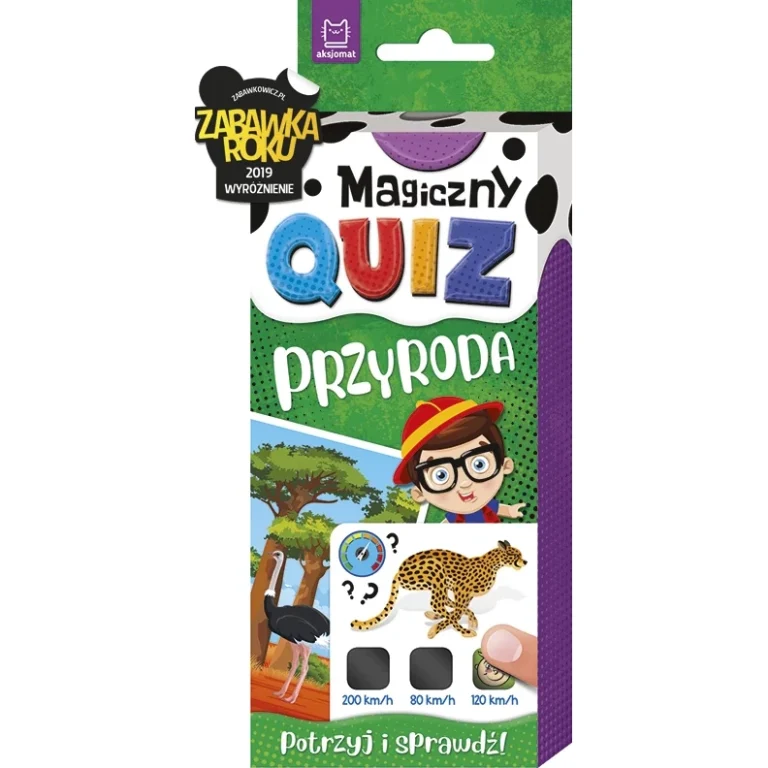 MAGICZNY QUIZ PRZYRODA ZNIKAJĄCA FARBA NAUKAZABAWA