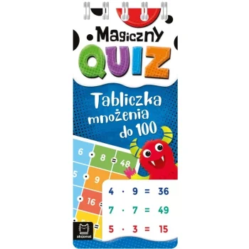 MAGICZNY QUIZ TABLICZKA MNOŻENIA DO 100 NA SPIRALI