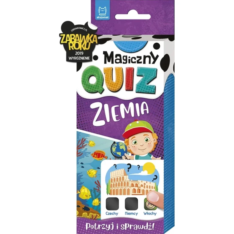 MAGICZNY QUIZ ZIEMIA ZNIKAJĄCA FARBA NAUKA ZABAWA