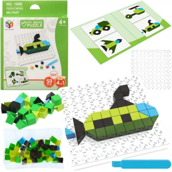 Gra Logiczna Układanka Karty Montessori Tangram Puzzle Klocki Mozaika 59 el