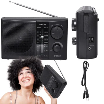 Radio Przenośne Turystyczne MINI PR450 Black BATER