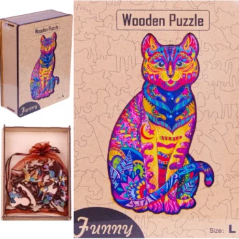 DREWNIANE PUZZLE DLA DOROSŁYCH UKŁADANKA PREZENT