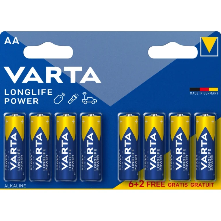 BATERIA ALKALICZNA VARTA LR6 LONGLIFE POWER 8SZT