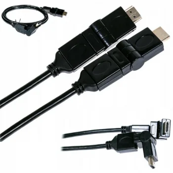 KABEL HDMI REGULOWANE WTYKI KĄTOWE 360 1