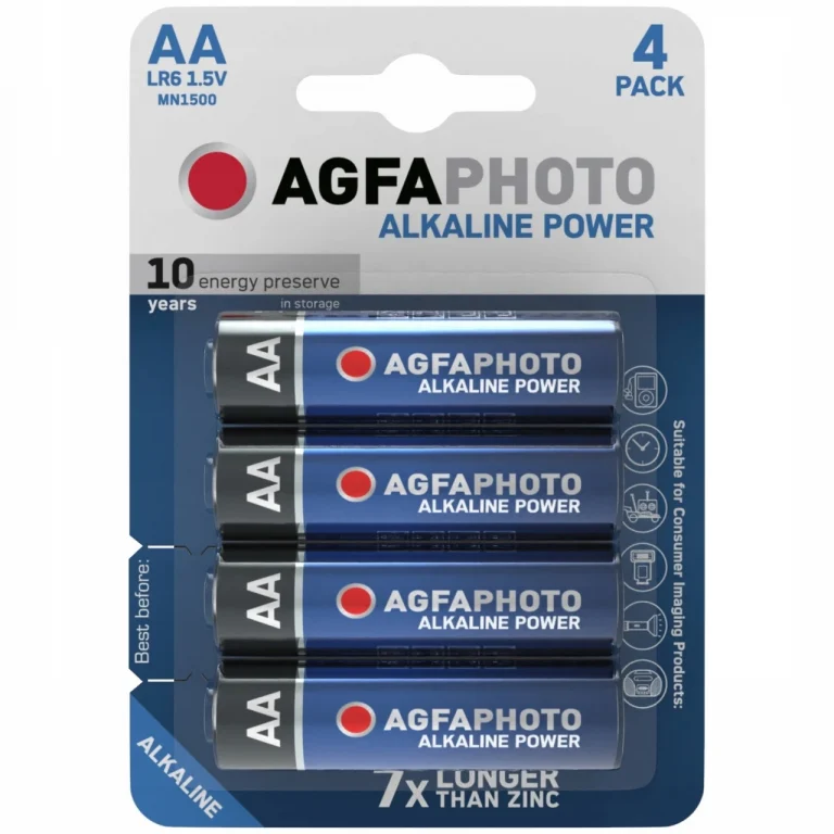 4x BATERIA AGFAPHOTO AA LR06 LR6 1.5V ALKALICZNA