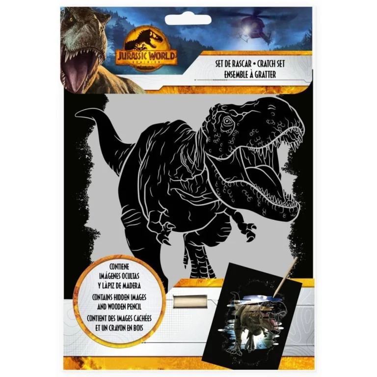 Zestaw kreatywny - wydrapywanka / scrapbook Jurassic World