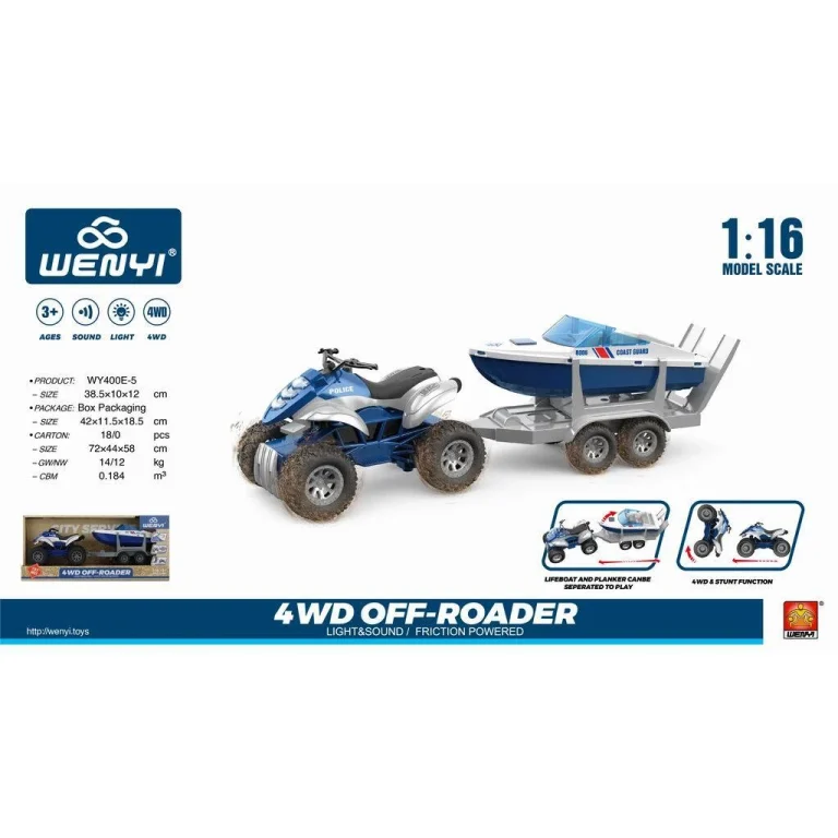 Quad z lawetą i motorówką WY400E-5