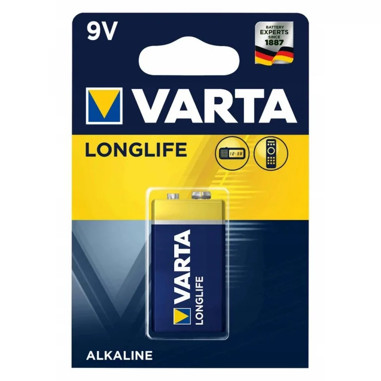 BATERIA ALKALICZNA VARTA LONGLIFE 6LR61 9V 6F22 x1