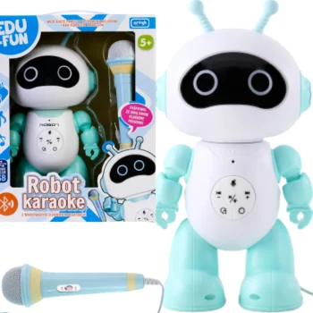 ROBOT KARAOKE MIKROFON GŁOŚNIK BLUETOOTH LED USB