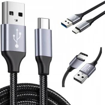 WZMACNIANY WYTRZYMAŁY KABEL USB-A USB-C 2m MONTIS