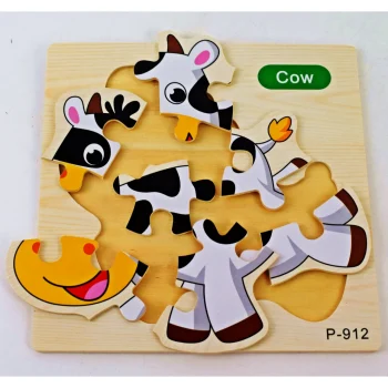 Puzzle drewniane Krowa P-912