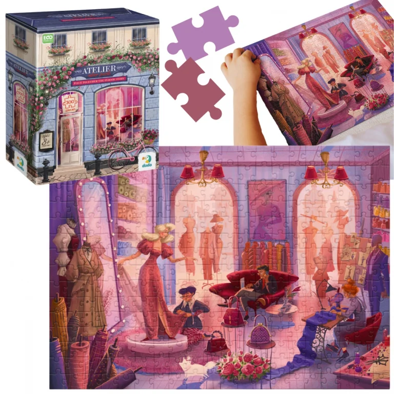 Puzzle "Atelier" 300 Elementów Układanka Zestaw Dla Dzieci I Dorosłych