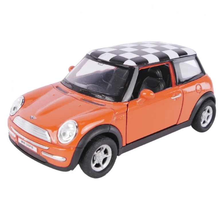 MODEL METALOWY WELLY AUTO MINI COOPER UK ROOF 1:34