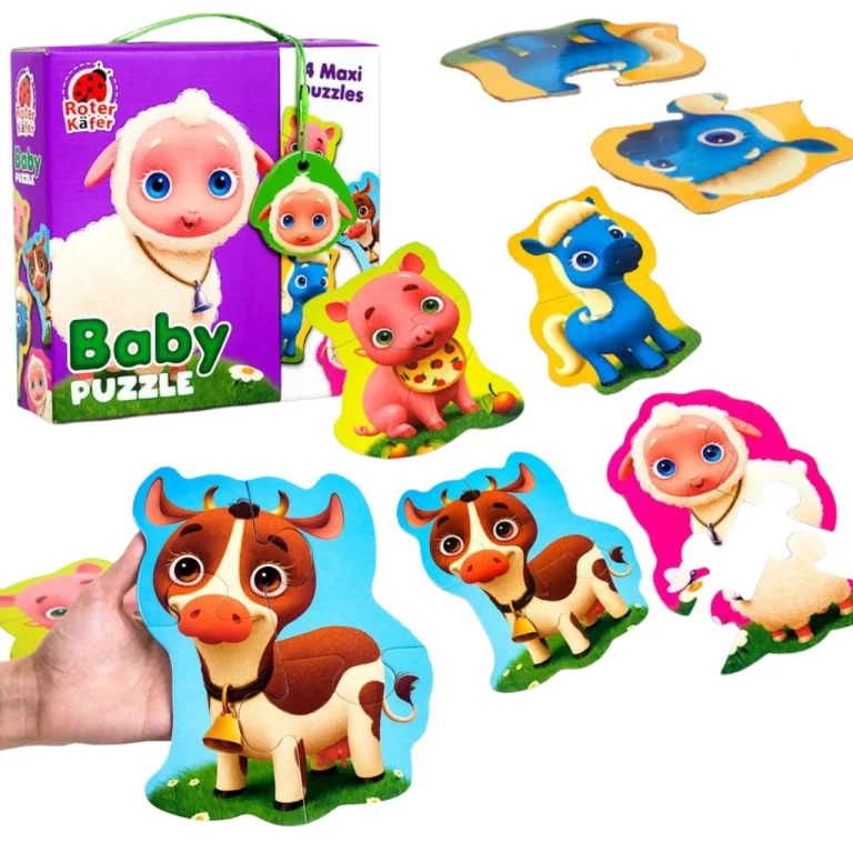 BABY PUZZLE ZESTAW MAXI FARMA ZWIERZĘTA NA FARMIE UKŁADANKA ROTER KAFER