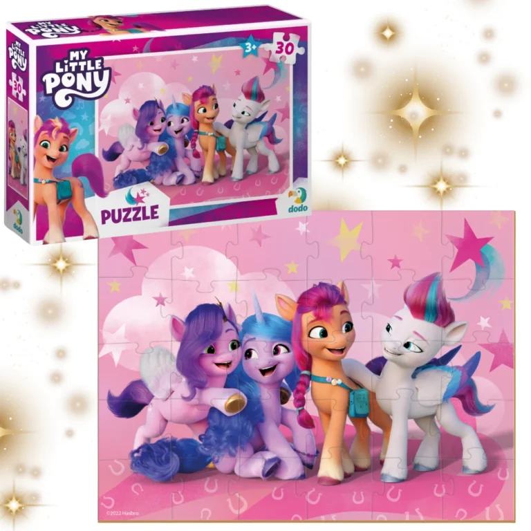 PUZZLE MY LITTLE PONY 30 KOLOROWYCH ELEMENTÓW DO UŁOŻENIA DLA NAJMŁODSZYCH