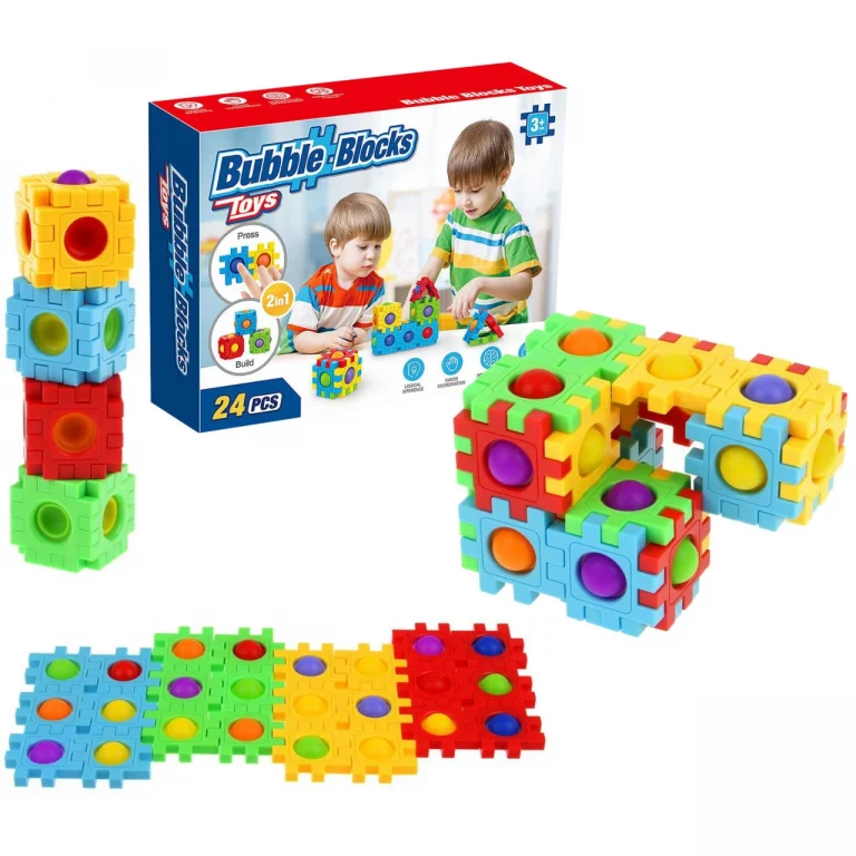 POP IT KLOCKI PUZZLE UKŁADANKA BĄBLE 2W1 ANTYSTRES