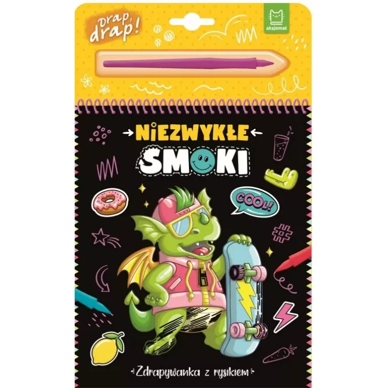 ZDRAPYWANKA NOTES Z RYSIKIEM "NIEZWYŁE SMOKI"