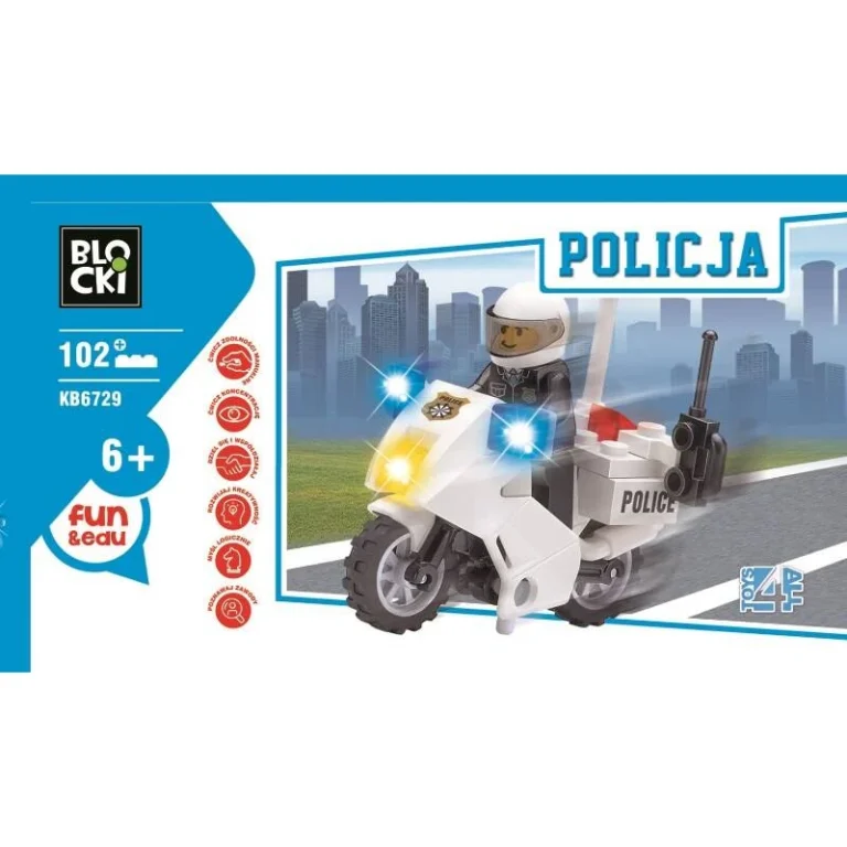 Klocki Blocki MyPolice Motorek 30 el.