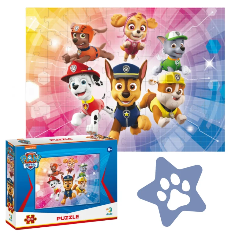 PUZZLE PSI PATROL PAW PATROL 60 ELEMENTÓW KOLOROWA UKŁADANKA DLA DZIECI