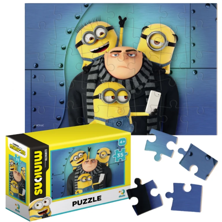 PUZZLE MINI MINIONS MINIONKI 35 ELEMENTÓW KOLOROWEJ UKŁADANKI DLA DZIECI