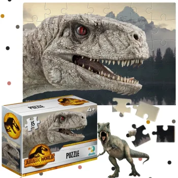 PUZZLE MINI JURASSIC PARK 35 ELEMENTÓW UKŁADANKA DLA NAJMŁODSZYCH DZIECI