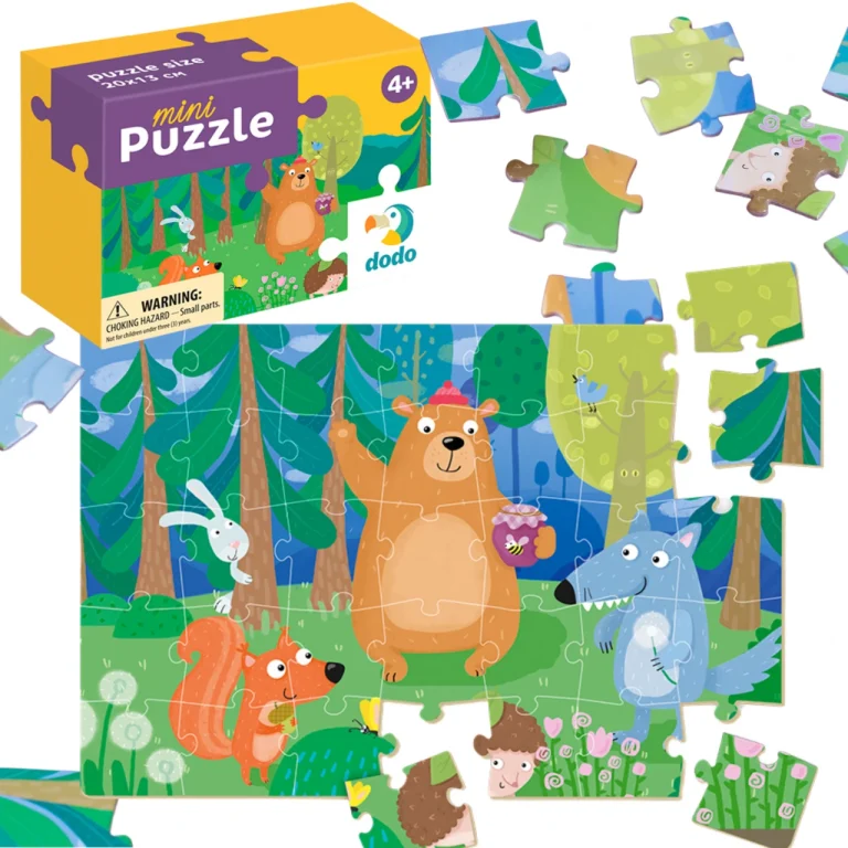 Puzzle "Niedźwiadek I Przyjaciele" 35 Elementów Układanka Zestaw Dla Dzieci