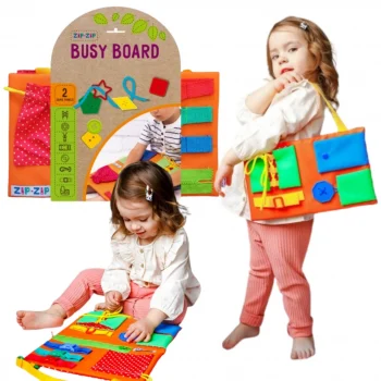 GRA EDUKACYJNA BUSY BOARD 2 TABLICA MANIPULACYJNA TORBA ROTER KAFER