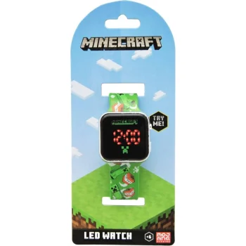 Zegarek LED z kalendarzem Minecraft MIN4129