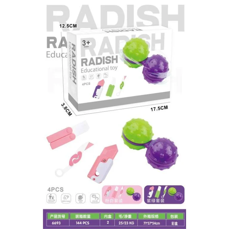 Decompression puzzle series Set radish knife