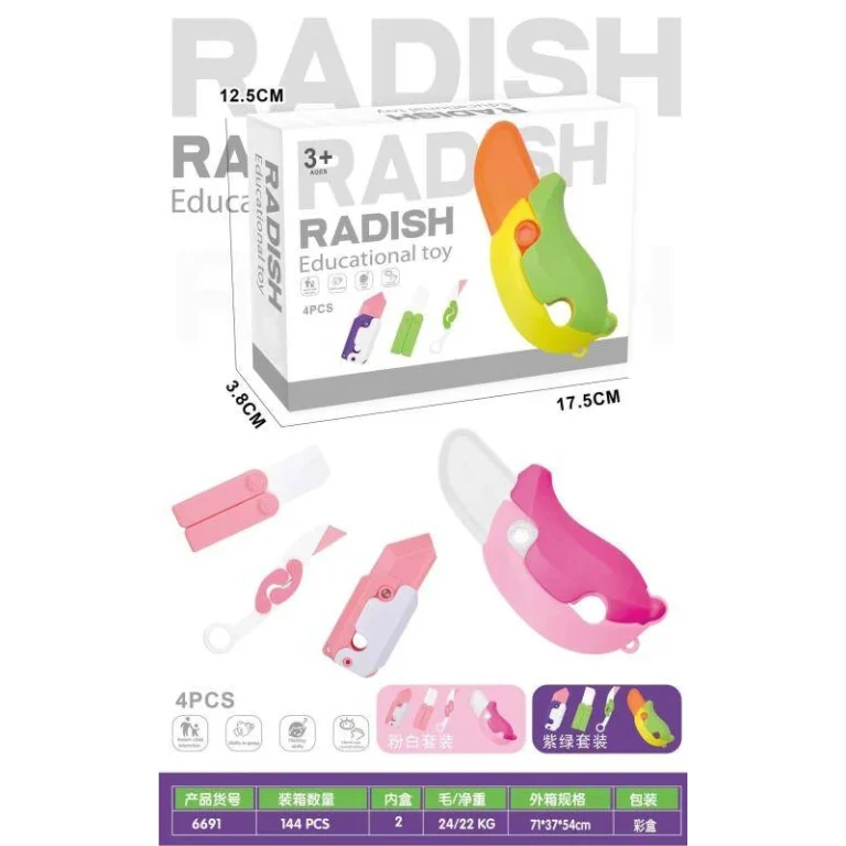 Decompression puzzle series Set radish knife