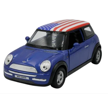 SAMOCHÓD METALOWY AUTO WELLY MINI COOPER USA ROOF