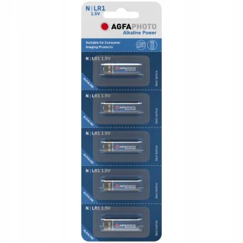 5x BATERIA ALARMOWA AGFAPHOTO LR1 1.5V ALKALICZNA