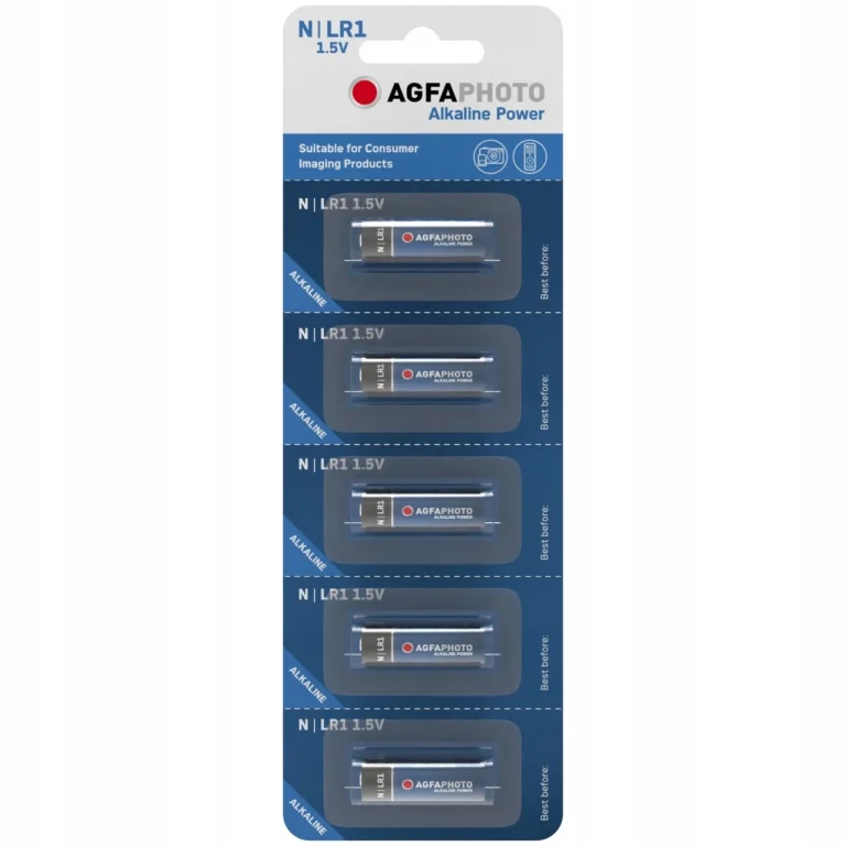 5x BATERIA ALARMOWA AGFAPHOTO LR1 1.5V ALKALICZNA