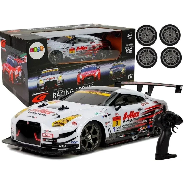 Auto Wyścigowe Drift Zdalnie Sterowane Biały Nissan GT-R Nismo GT3 1:16 2.4G