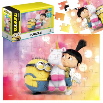 Puzzle Mini Minionki Układanka 35 Elementów Zestaw Dla Dzieci Jednorożec