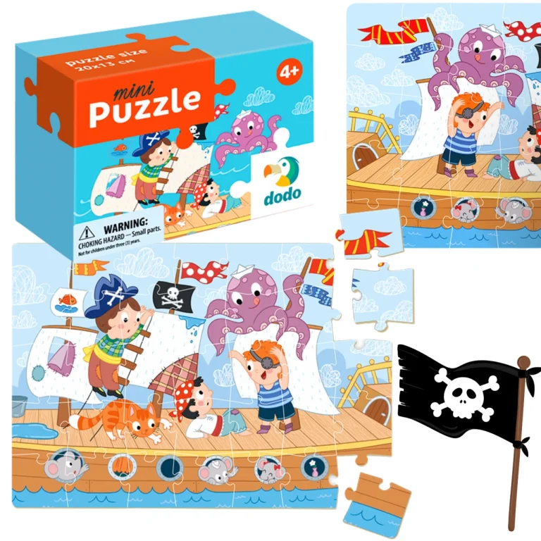 Puzzle Mini "Morskie Przygody" 35 Elementów Układanka Zestaw Piraci