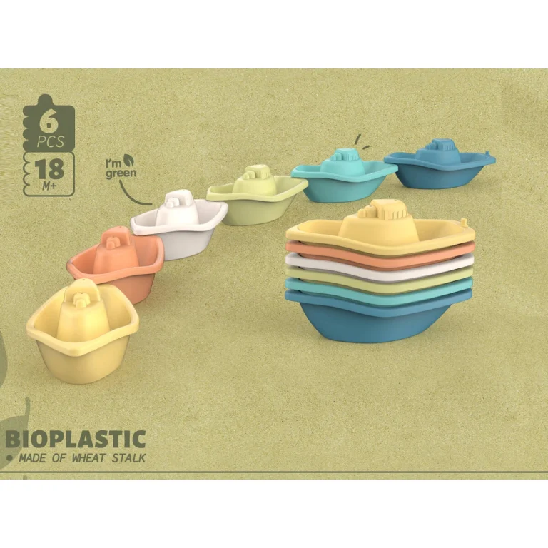 ŁÓDECZKI Z BIOPLASTIKU 6 EL.