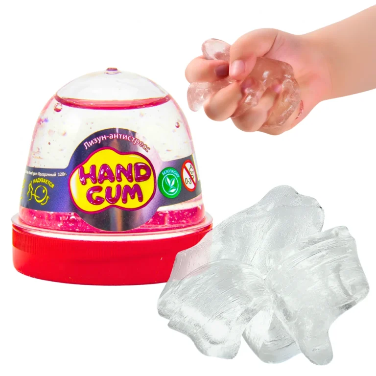 Slime Hand Gum Przezroczysty Glutek Antystresowy Masa Sensoryczna 120g