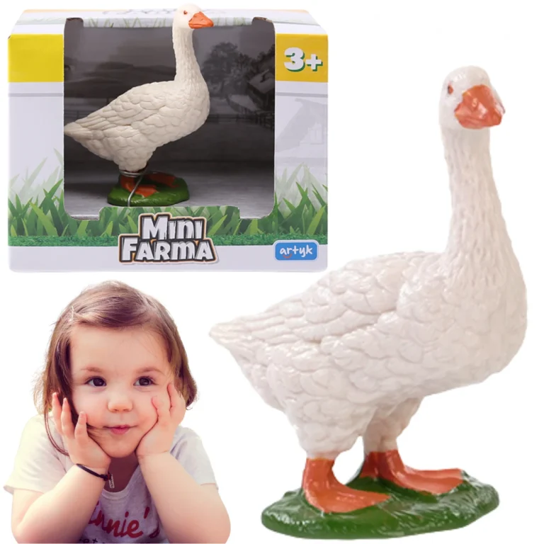 GĘŚ WIEJSKIE ZWIERZĘ ZWIERZĄTKO MINI FARMA FIGURKA