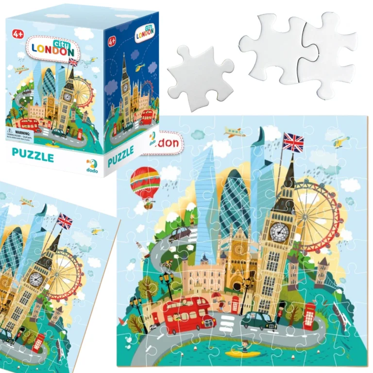 Puzzle "Miasta Londyn" 120 Elementów Układanka Kolorowa Anglia Londyn