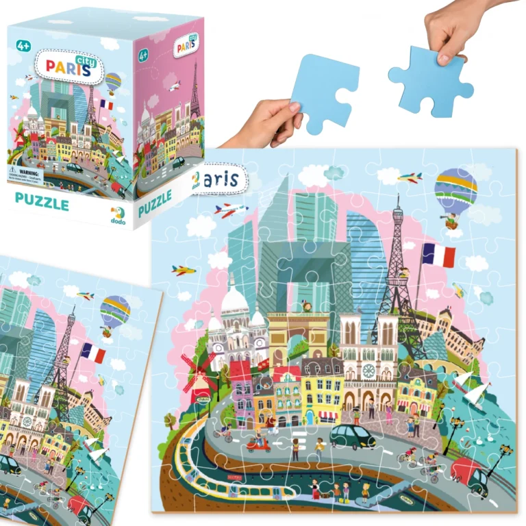 Puzzle "Miasta: Paryż" 120 Elementów Układanka Kolorowa Francja Paryż