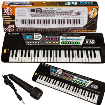 ORGANY DLA DZIECI INSTRUMENT MUZYCZNY KEYBOARD MIKROFON ZESTAW