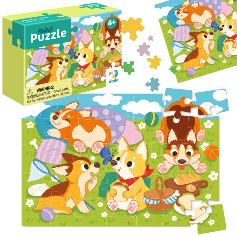 Puzzle Mini "Szczeniaczki" 35 Elementów Układanka Zestaw Dla Dzieci