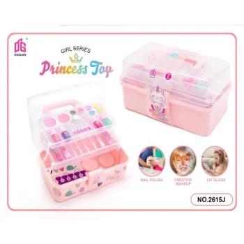 Cross-border Children's Cosmetic Cosmetic Accessories Suitcase Nail Art Comb Dress-up Girl Toys Play Home New DIY Set