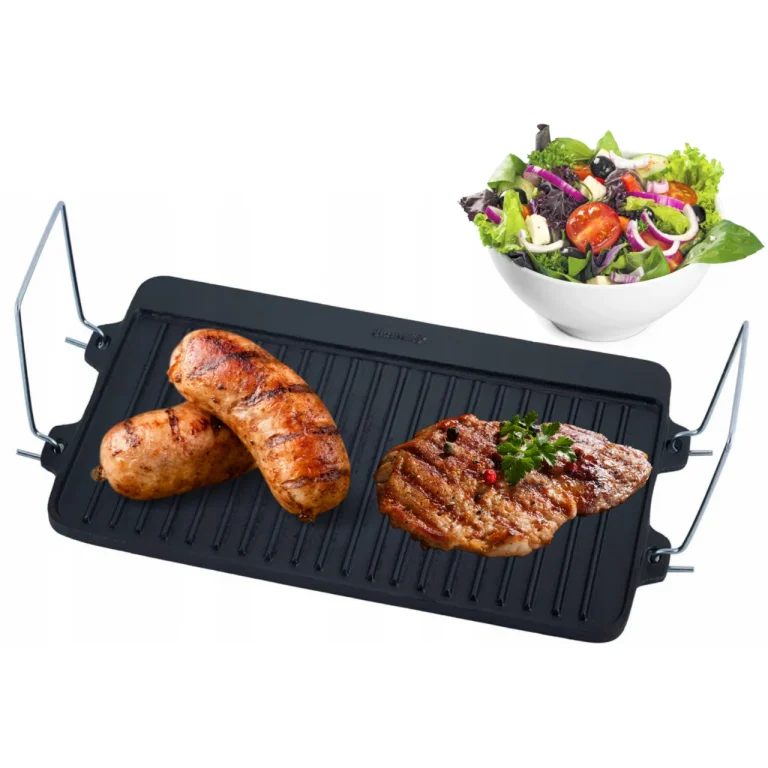 PŁYTA ŻELIWNA GRILL RUSZT 40X25 PATELNIA GRILLOWA