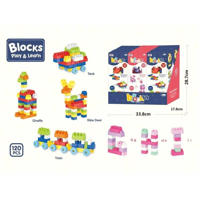 Puzzle DIY building blocks 120pcs (boys and girls mixed) 6 Pack