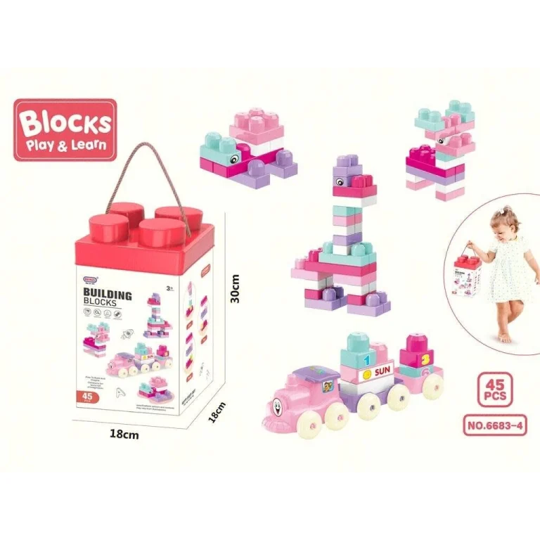 Puzzle girl train building blocks (45pcs)